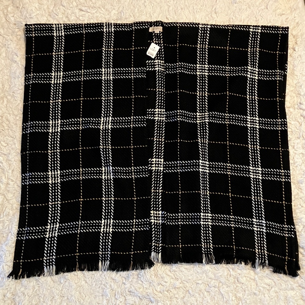 LOFT Plaid Wrap Shawl